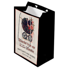 Sacola Para Presentes Média Gothic Stroller Halloween Baby Shower 