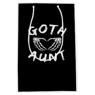 Sacola Para Presentes Média Gótico Tia Engraçada Emo Tia Punk Cujo Esqueleto