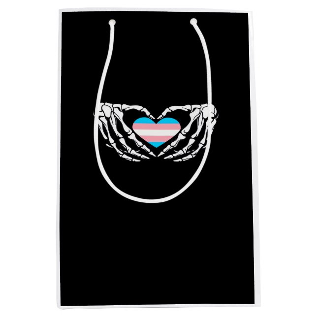 Sacola Para Presentes Média Gótico Transgénero do Orgão Trans de Halloween (Frente)