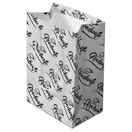 Sacola Para Presentes Média Graduar com Chapéu de Formatura