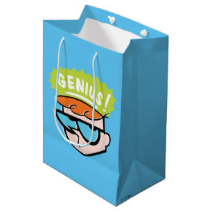 Sacola Para Presentes Média Gráfico de Chamada Dexter "Genius"