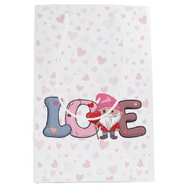 Sacola Para Presentes Média Grande dia de os namorados de amor presente Bag