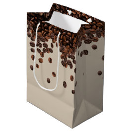 Sacola Para Presentes Média Grãos de Café