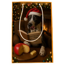 Great Dane Cheese Tax Christmas gift bag 