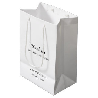 Sacola Para Presentes Média GreyGarden Gift Bag White