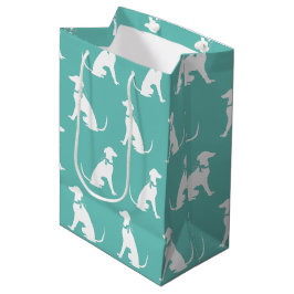 Sacola Para Presentes Média Greyhound Dog Puppy