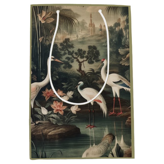 Sacola Para Presentes Média gruas e palácios nos trópicos (Frente)