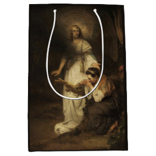 Sacola Para Presentes Média Hagar e o Anjo (por Carel Fabritius)