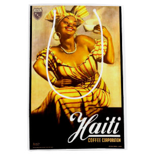 Sacola Para Presentes Média Haiti Coffee Corporation e 1950
