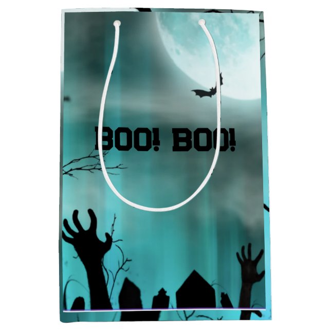 Sacola Para Presentes Média Halloween Boo Boo (Frente)