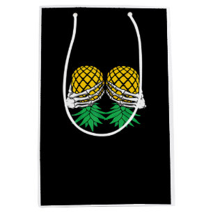 Sacola Para Presentes Média Halloween De Cima Para Baixo Pineapple Swinger Ske