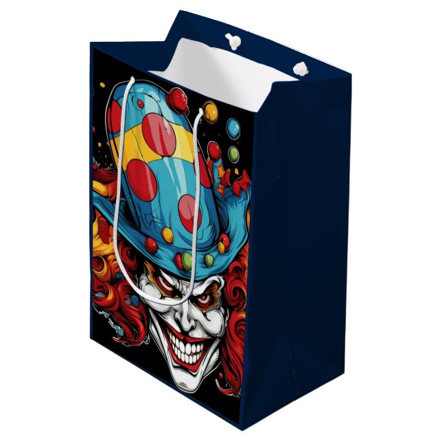Sacola Para Presentes Média Halloween/Joker Gift Bag (Frente inclinada)