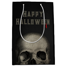 Sacola Para Presentes Média Halloween Party Spooky Skull