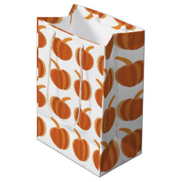 Sacola Para Presentes Média Halloween Pumpkin outono outono no outono