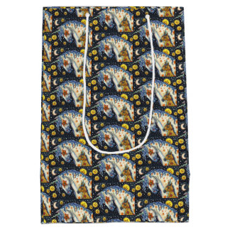 SACOLA PARA PRESENTES MÉDIA HALLOWEEN UNICORNS, STAR HORSE E FANTASIA DE COLT