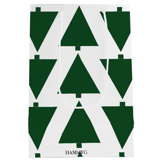 Sacola Para Presentes Média HAMbWG - Sacos para presentes - Árvores de Natal G (Verso)