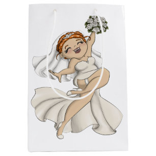 Sacola Para Presentes Média Happy Bride 03