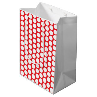 Sacola Para Presentes Média Happy Dots Gift Bag Red & Plum (Gender-Neutral)