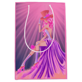 Sacola Para Presentes Média "Harmonia na Esteira" Uma Rainha Vapor Glamorosa