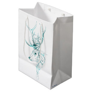 Sacola Para Presentes Média Harry Potter Aguamenti Expecto Patronum Stag