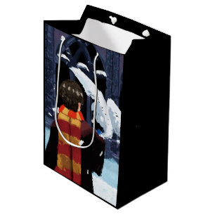 Sacola Para Presentes Média HARRY POTTER™ e Hedwig na neve