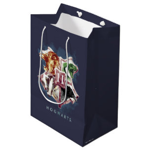 Sacola Para Presentes Média Harry Potter HOGWARTS™ Crest Watercolor