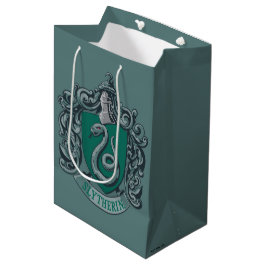Sacola Para Presentes Média Harry Potter | Slytherin Crest Green