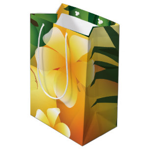 Sacola Para Presentes Média Havaí Tropical Luau Gift Bag M
