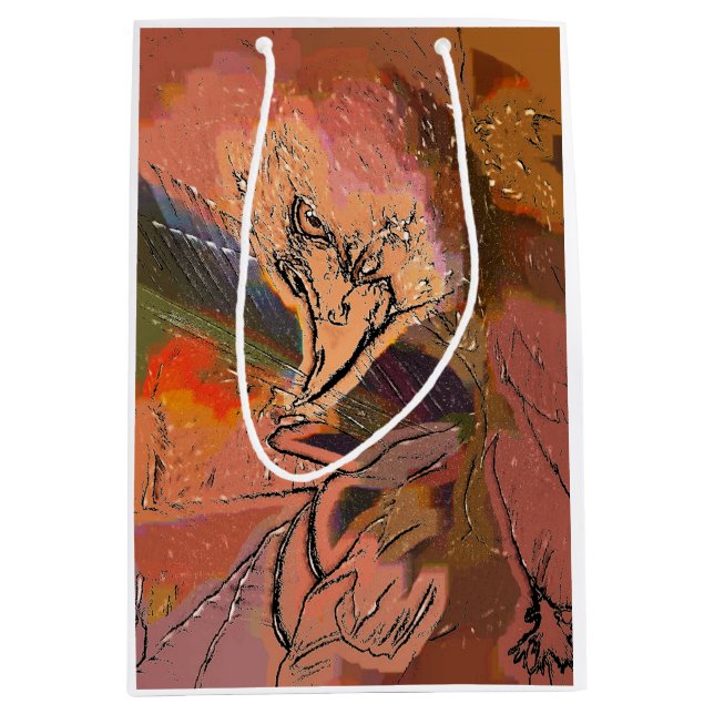 SACOLA PARA PRESENTES MÉDIA HAWK (Frente)