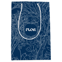 Sacola Para Presentes Média Heaven Nocturne Florist Gift Bag