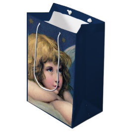 Sacola Para Presentes Média Heavenly angel daydreaming on a cloud in the sky