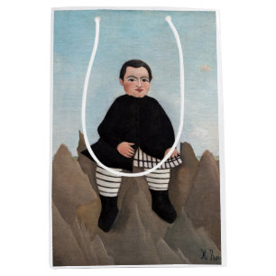 Sacola Para Presentes Média Henri Rousseau - Menino nas Rochas