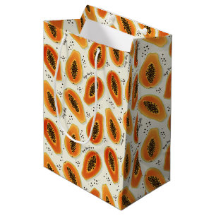 Sacola Para Presentes Média Hiya Papaya Pattern
