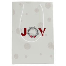 HOLIDAY JOY Gift Média Gift Bag