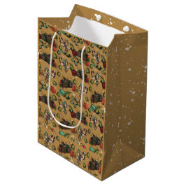 Sacola Para Presentes Média Holiday Sweets- Coco (Color) Medium Gift Bag