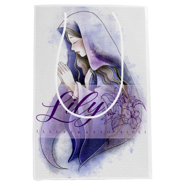 Sacola Para Presentes Média Holymary (Frente)