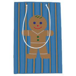 Sacola Para Presentes Média Homem de Gingerpão de Diversão e Rico