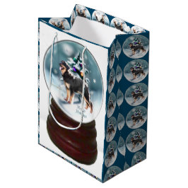 Sacola Para Presentes Média Hovawart Christmas