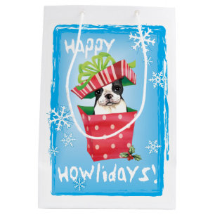 Sacola Para Presentes Média Howlidays feliz Boston