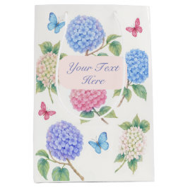 Sacola Para Presentes Média Hydrangea Gift Bag Personalizado