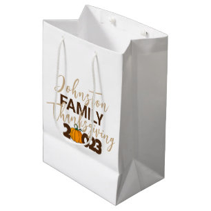 Sacola Para Presentes Média Ideias de Goodie Bag da Reunião Familiar