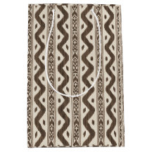 Ikat de Cacau e Creme, Aparência Tecida