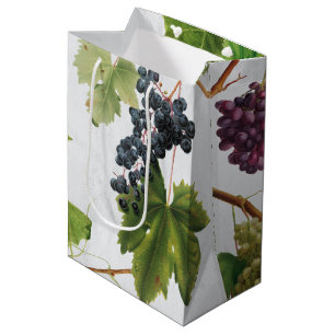 Sacola Para Presentes Média Ilhas Gregas do Vineyard do Mediterrâneo