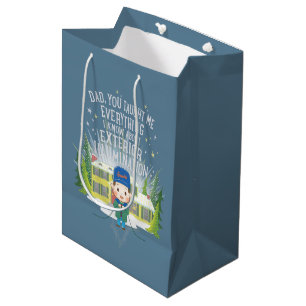 Sacola Para Presentes Média Iluminação Exterior das Férias de Natal
