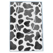 Impressão de Vaca de Aquarela