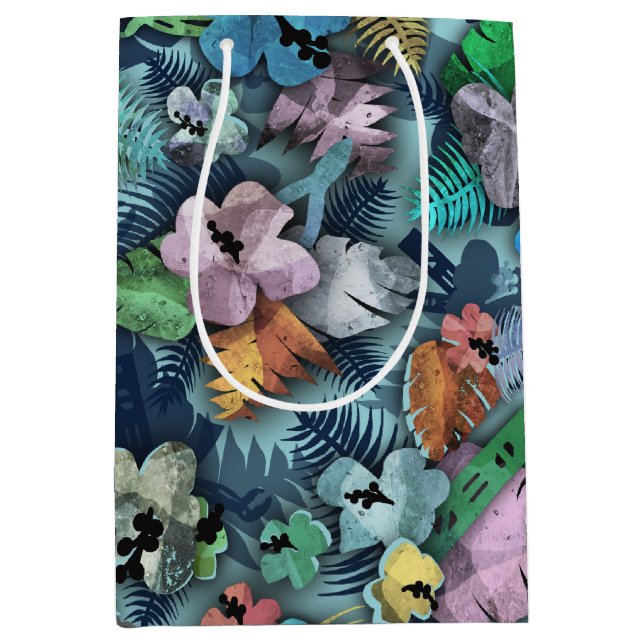 Sacola Para Presentes Média Impressão havaiano para eletricista com ferramenta (Frente)