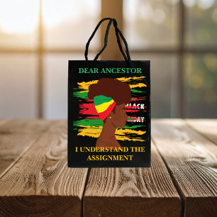 Sacola Para Presentes Média Independência Negra Juneteenth