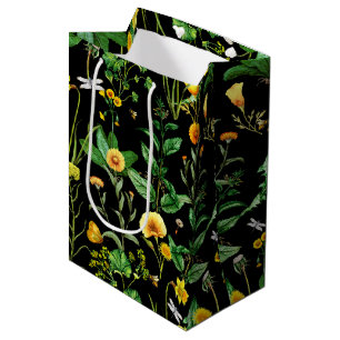 Sacola Para Presentes Média Insetos nas plantas aromáticas