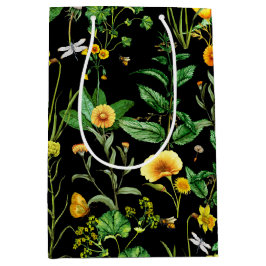 Sacola Para Presentes Média Insetos nas plantas aromáticas