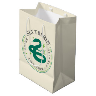 Sacola Para Presentes Média Insígnia de Orgulho da Casa Cobra Verde SLYTHERIN™